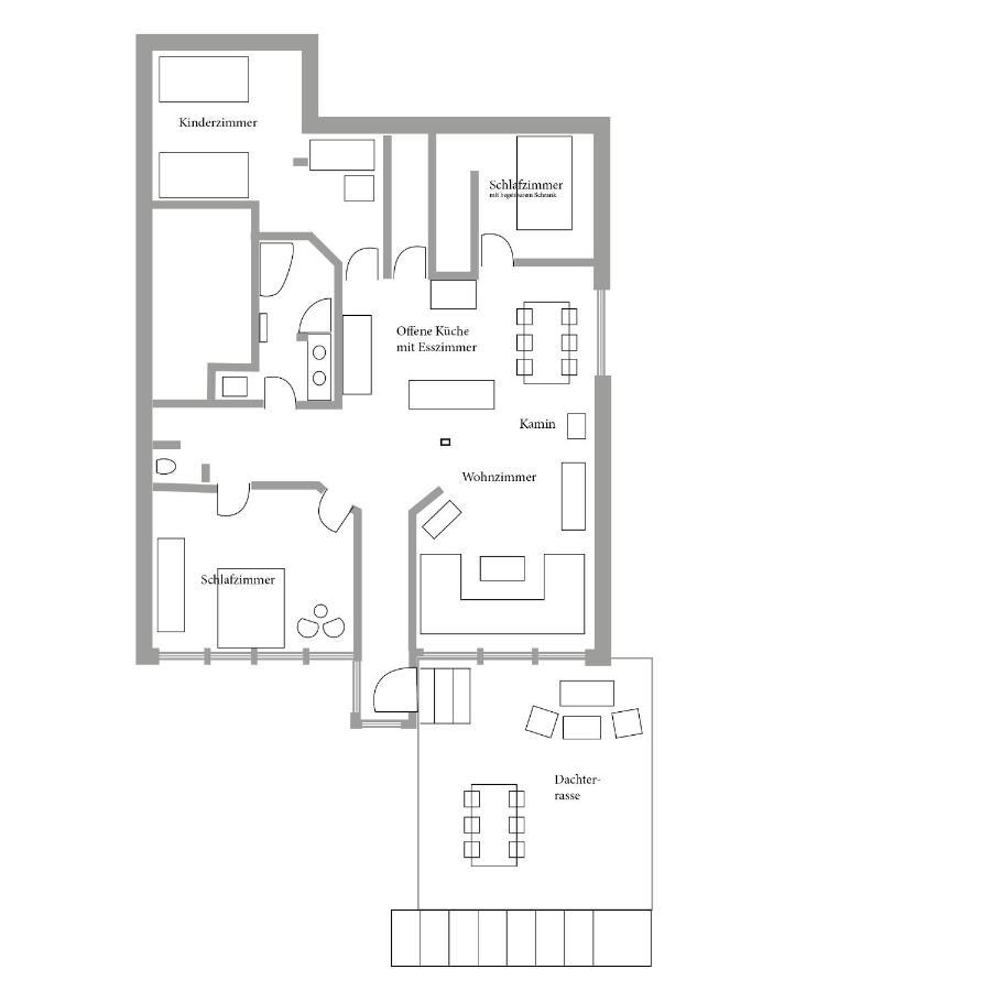 Helle, Offene Dachgeschosswohnung Mit Terrasse Oberloisdorf Εξωτερικό φωτογραφία